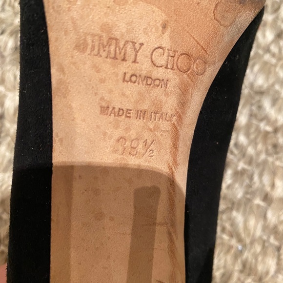 JIMMY CHOO Anouk 120 black suede stiletto EU39.5 - Picture 6 of 9